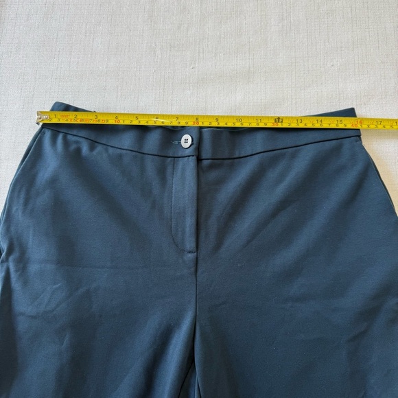 EILEEN FISHER Slim Leg Tencel Blend Knit Pants Zip Elastic Waist Blue Women M - Picture 5 of 12